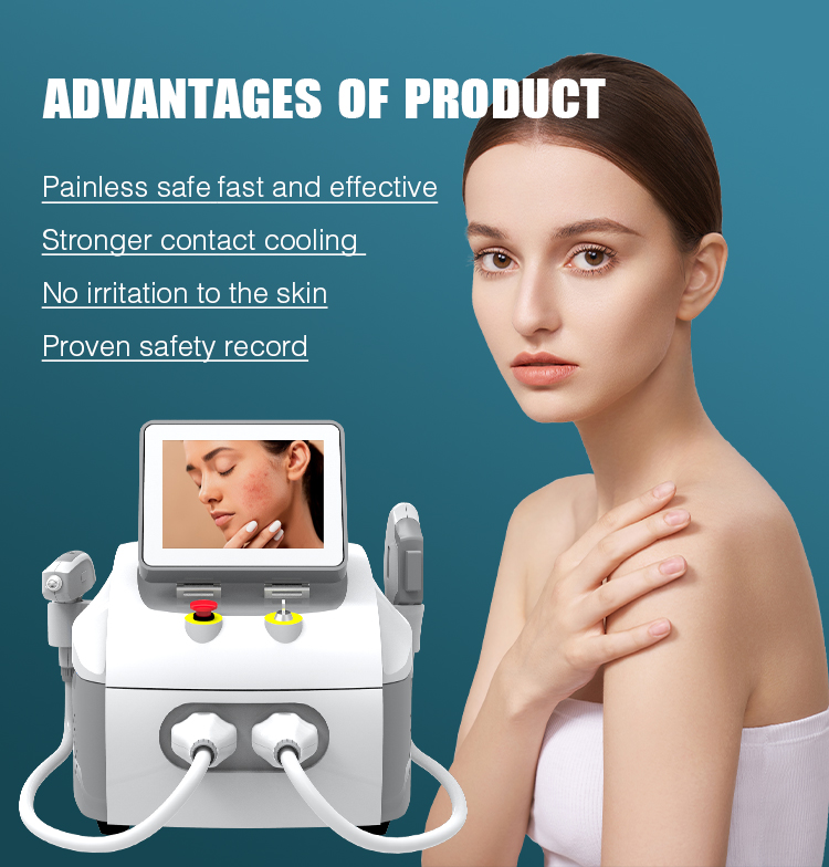 The advantages of this machine: It combines 3 most popular machines in 1 machine, which needs much less money for the 3 seperated machines. 10.4 inch HD large color touch screen showing luxury and practicality, with the latest intelligent operation system. Not only operation easy, but also automatic storage of each treatment parameter. So it is very popular with customers. With this smarter operation system, you can adjust parameters according to male and female, 6 skin colors, every parts of body, hair types, which is more professional for your treatment projects. The internal frame structure is very firm, safe and convenient for transportation. Auto-shutoff design. No water flows out when you unplug the handpiece from the machine. This also prevents shorting when connected.