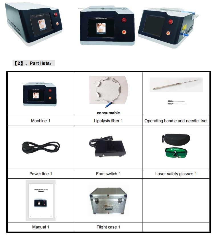 980nm 1470nm lipolysis