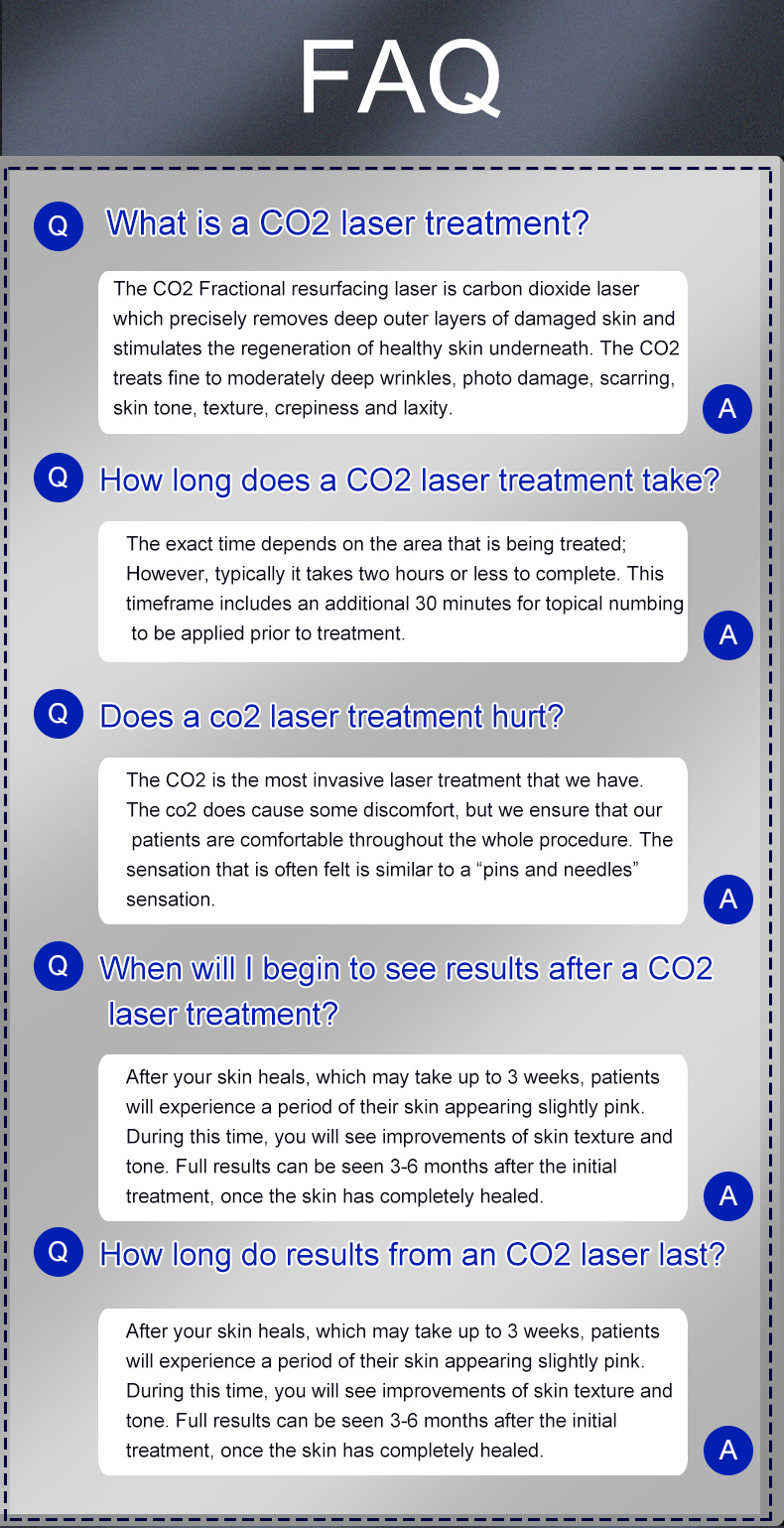 10600nm fractional co2 laser