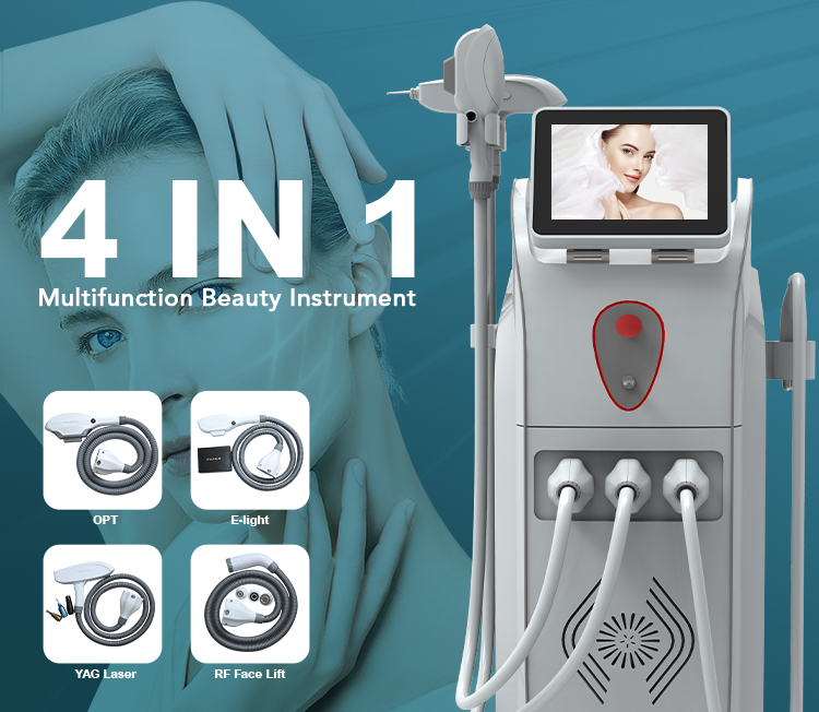 SHR IPL YAG RF Laser Hair Removal Machine